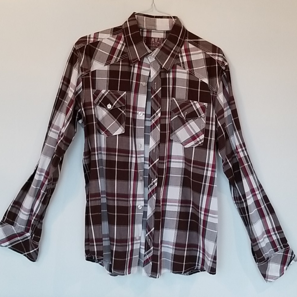 Reclaim long sleeve button down shirt